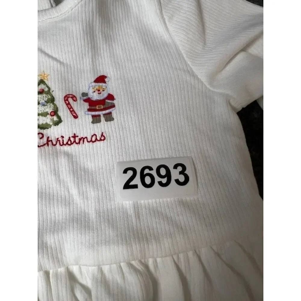 NWT Little Me My First Christmas 2PC Outfit Set 9 Months Baby Girl Beautiful